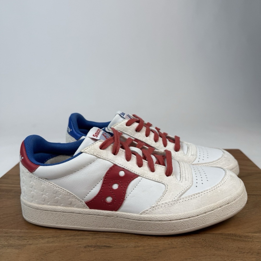 New NWOB‎ Womens Saucony Jazz Court White Gum Casual Sneakers Shoes Size 9 M